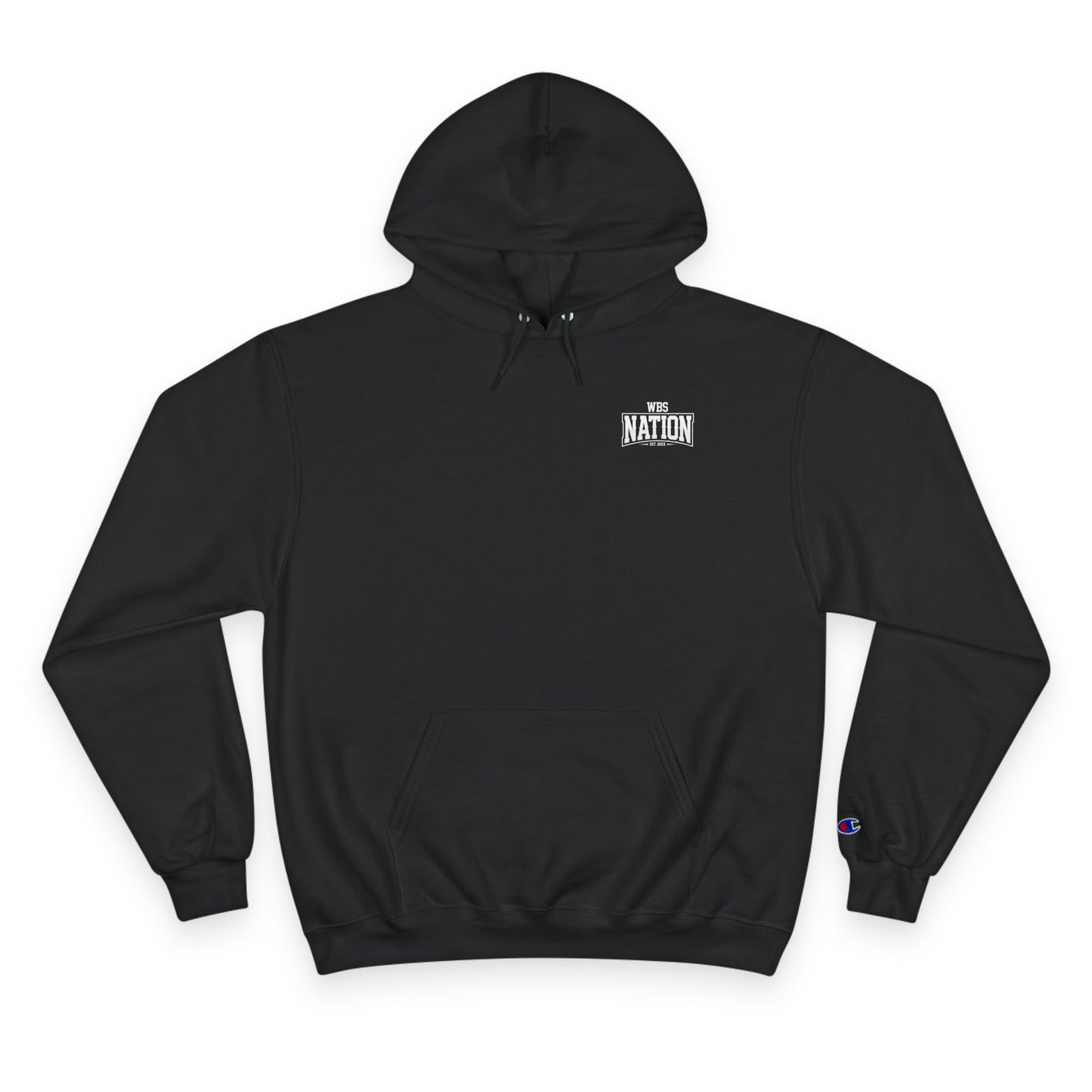 Champion Hoodie — WBS Nation Logo Streetwear Hoodie (Black)