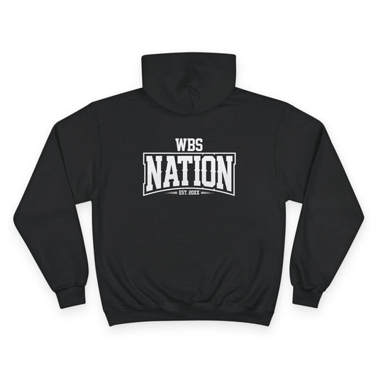 Champion Hoodie — WBS Nation Logo Streetwear Hoodie (Black)