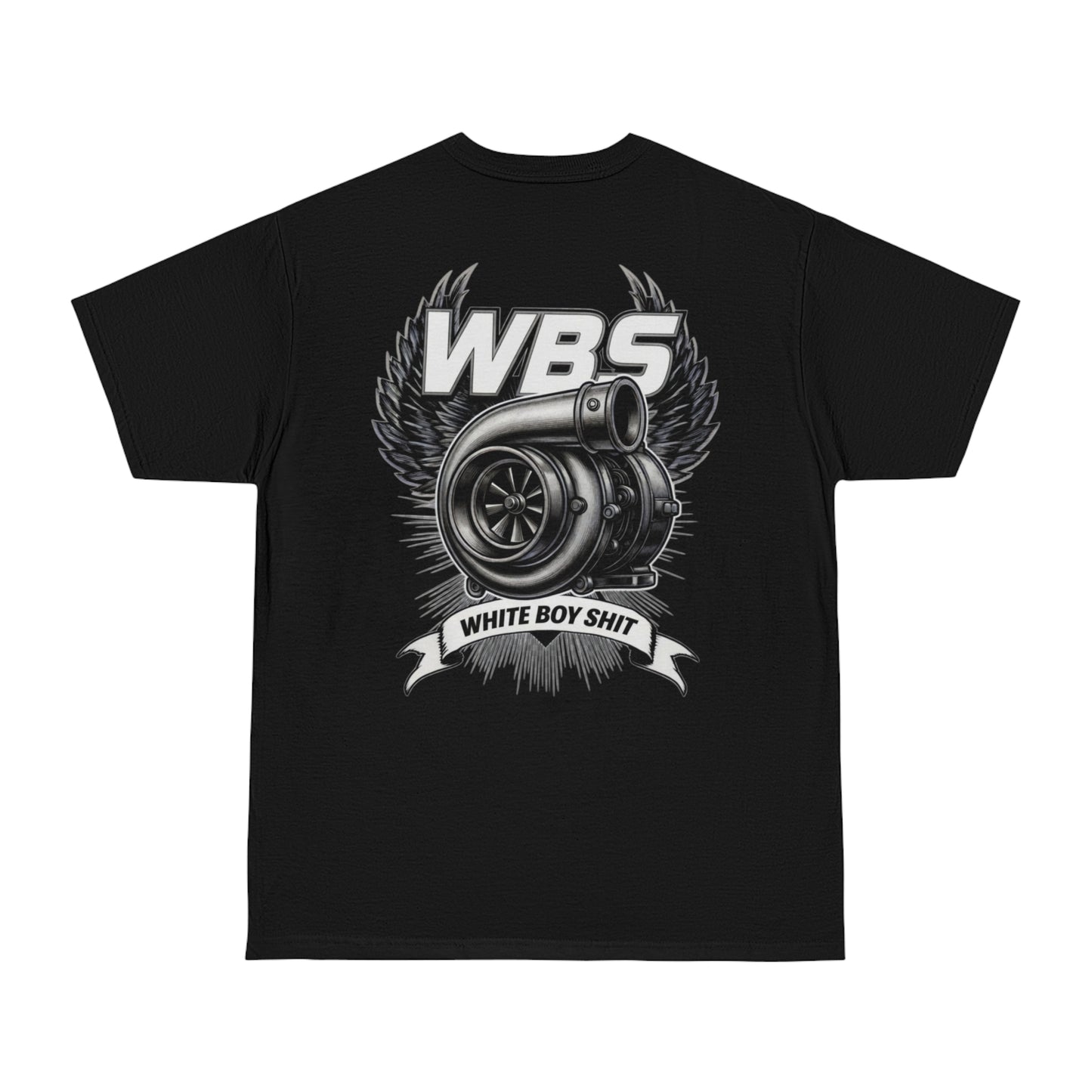 Winged Turbo WBS T-Shirt — Large Back Logo, Small Chest Emblem