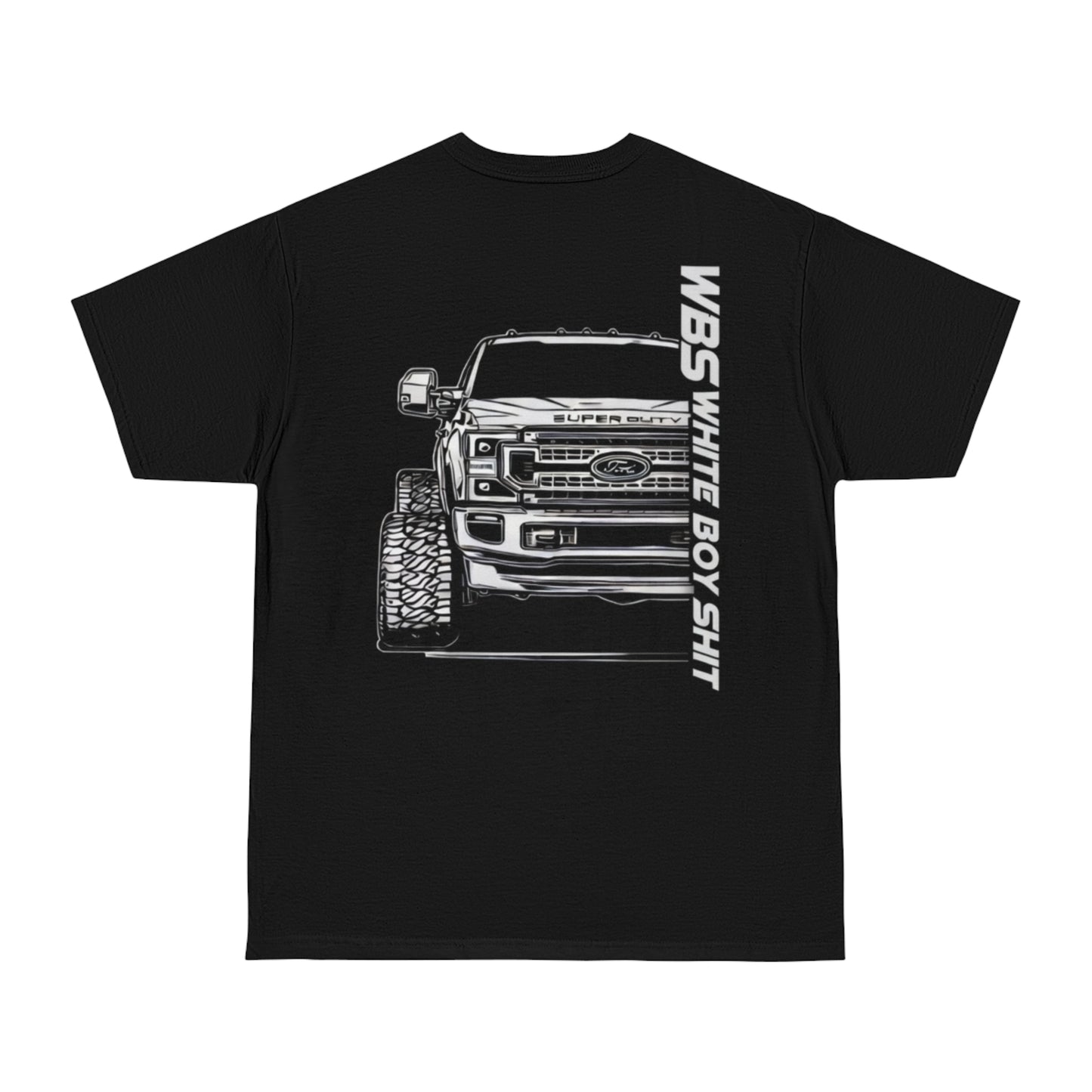 WBS Wide Truck T-Shirt — Large Back Logo, Small Chest Emblem