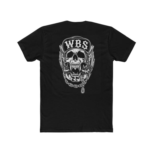 WBS Skull Tee – Biker-Style Graphic Cotton T-Shirt