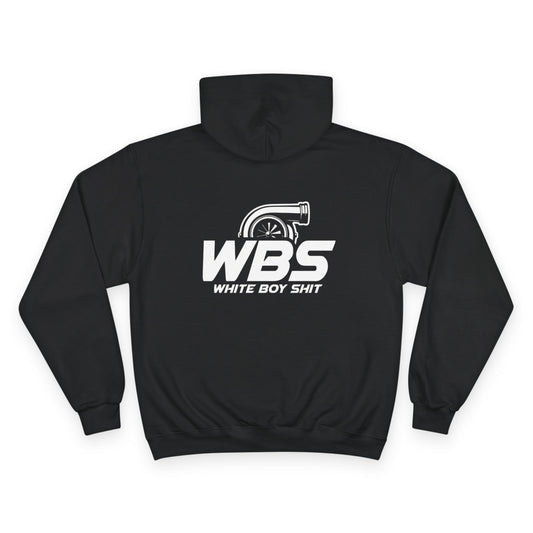 WBS Original Logo Hoodie — Small Front + Large Back Logo