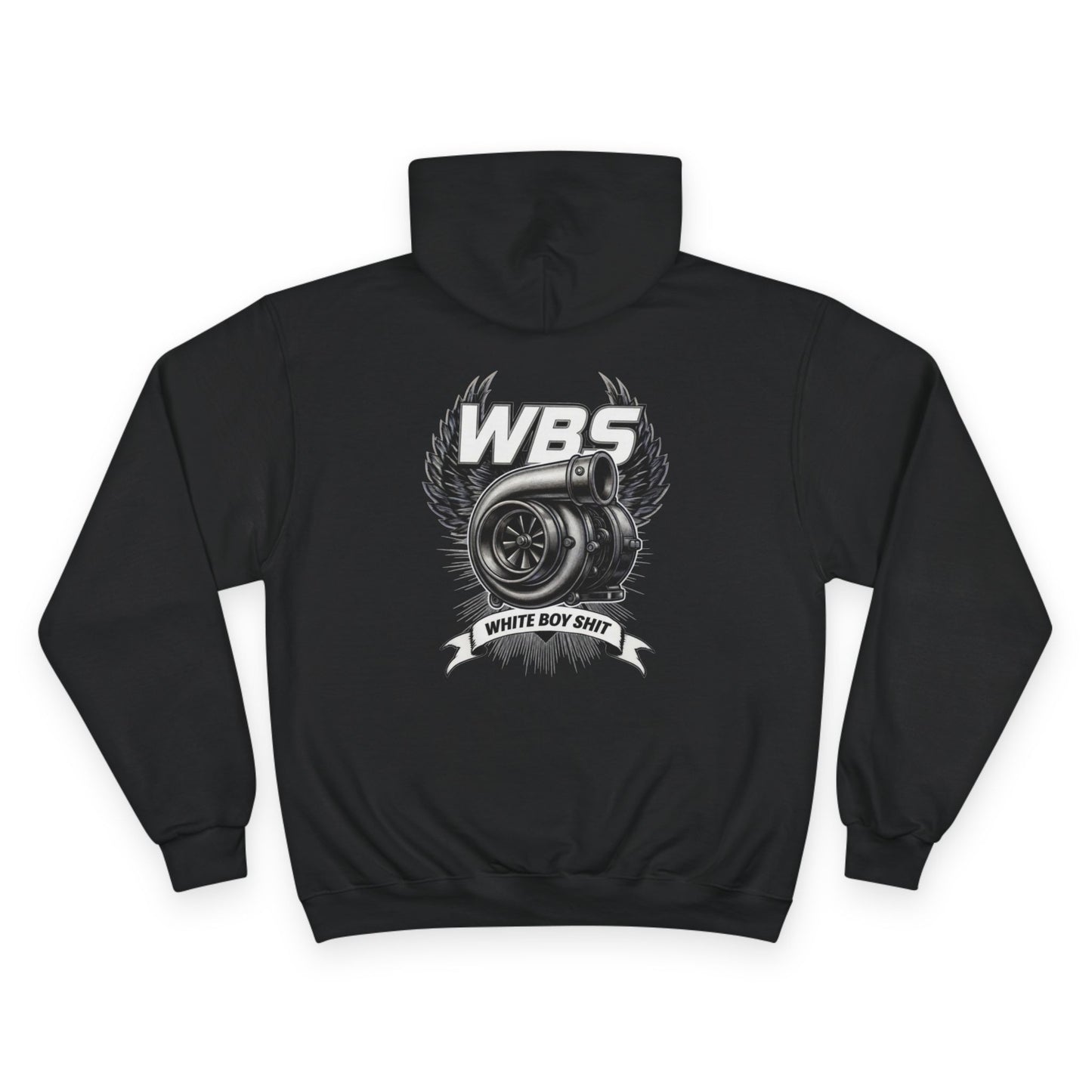 WBS Turbo Emblem Hoodie — White Boy Shit Hoodie