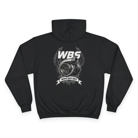 WBS Turbo Emblem Hoodie — White Boy Shit Hoodie
